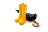 umbrella and boots