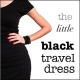 close up of shapely little black travel dress
