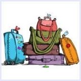 colorful luggage