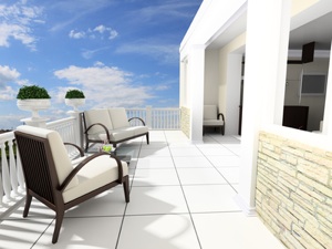 sunny terrace