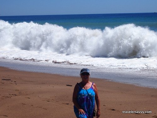 woman beach