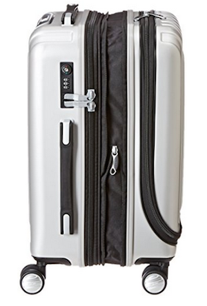 Expandable zipper luggage top
